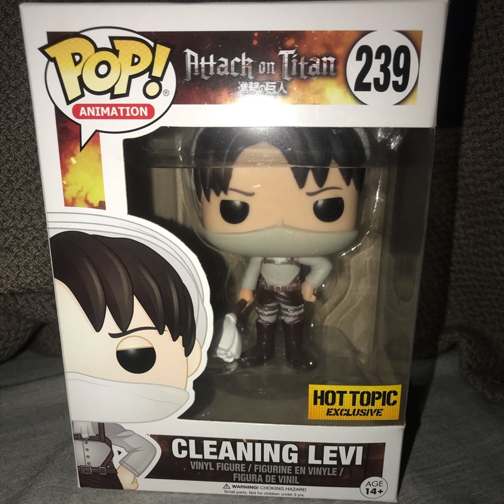 RARE! Cleaning Levi: ATTACK IN TITAN: Funko POP